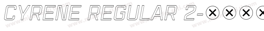 Cyrene Regular 2字体转换